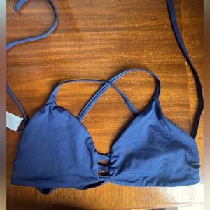 L space Navy Bikini Top - NWOT - size D